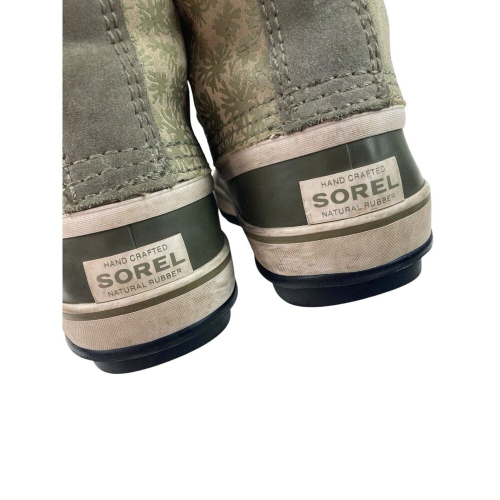 Sorel Olive and Cream Winter Boots - Picture 8 of 13
